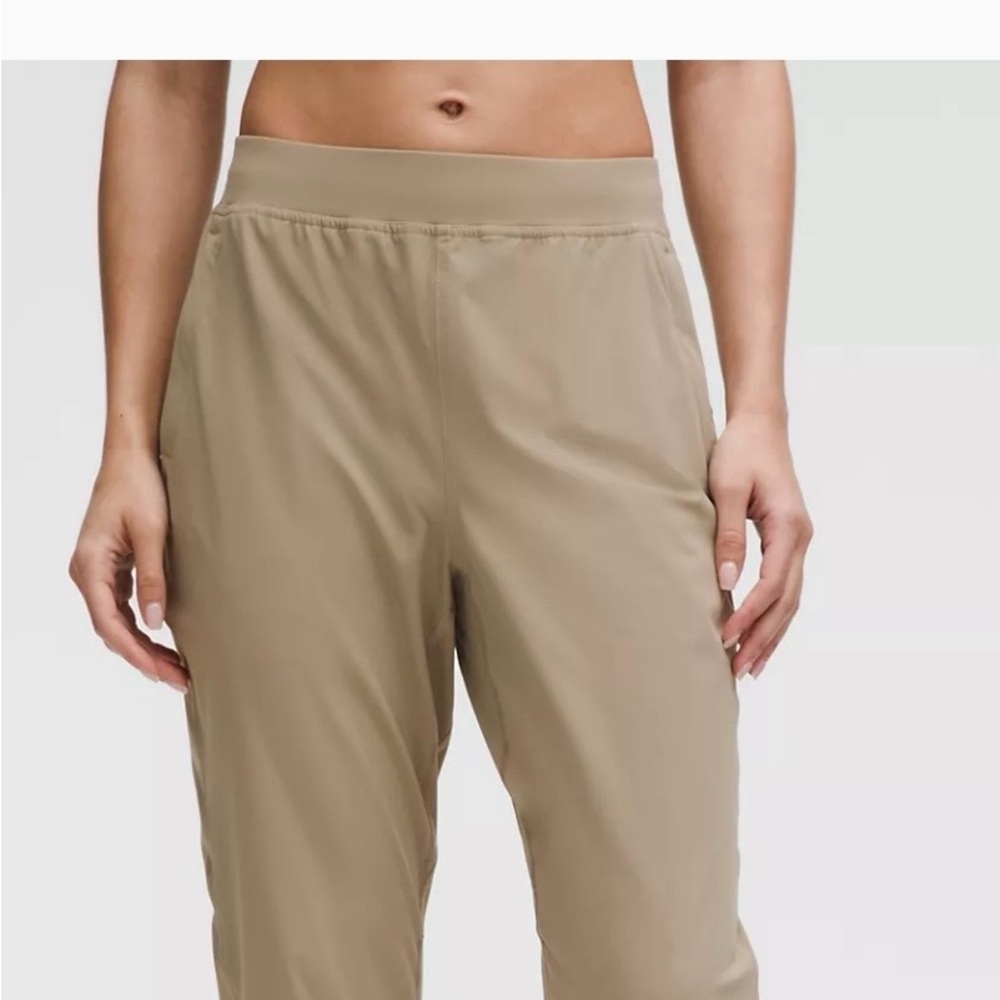 Lululemon Athletica Adapted State High-Rise Taupe Jogger Pants-Regular